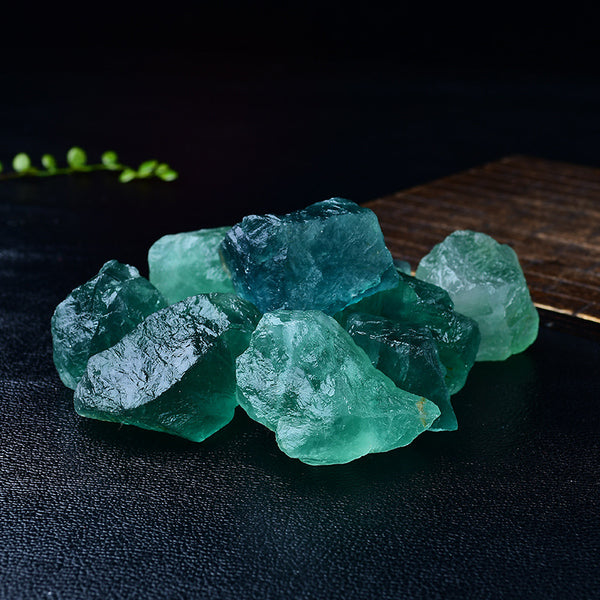 Natural Green Fluorite Rough Stones for Healing, Meditation, and Spiritual Energy Work