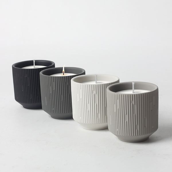 Modern Ceramic Jar Candles for Meditation, Relaxation, and Spiritual Ambiance