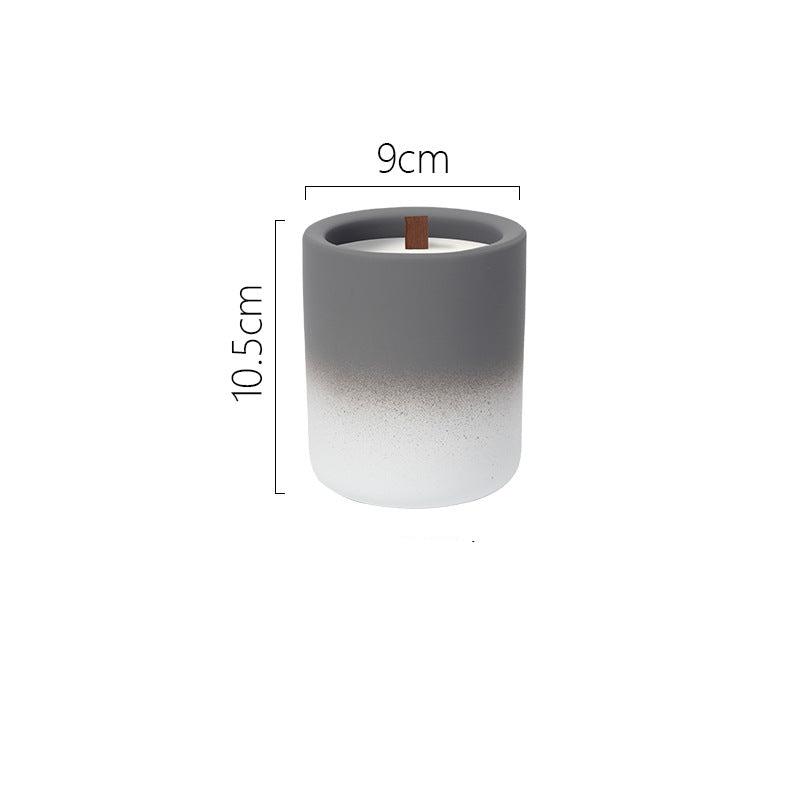 Modern Gradient Ceramic Candle for Spiritual Meditation and Healing