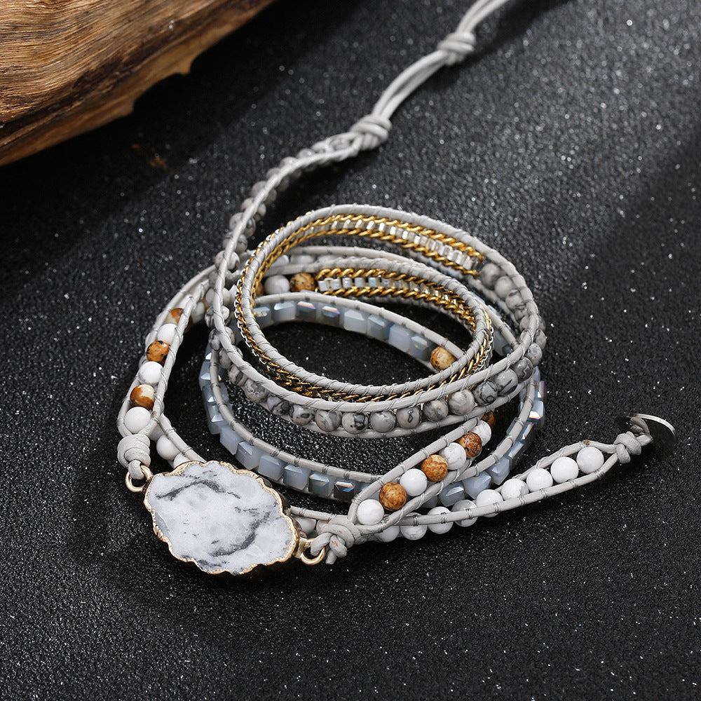 Serenity Stone Wrap Bracelet