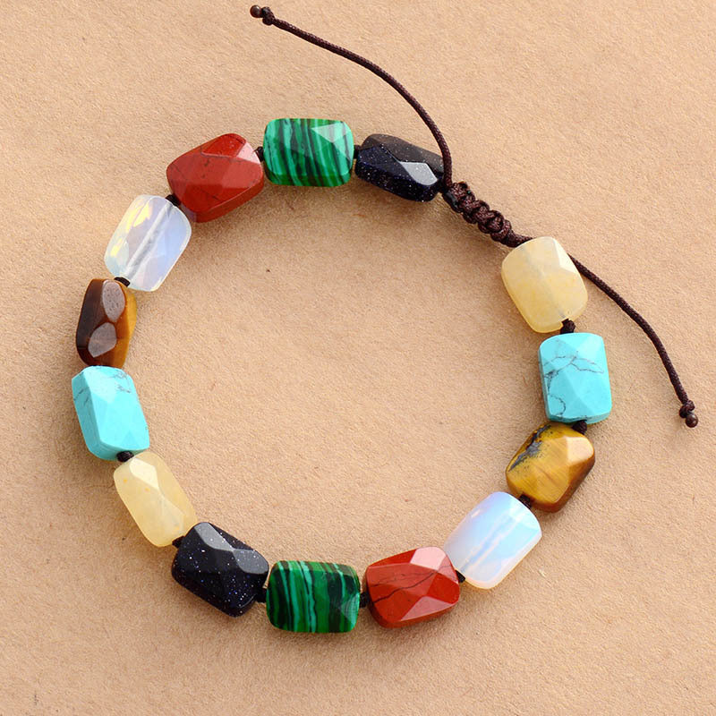 Chakra Balancing Multi-Gemstone Bracelet for Spiritual Healing and Energy Alignment