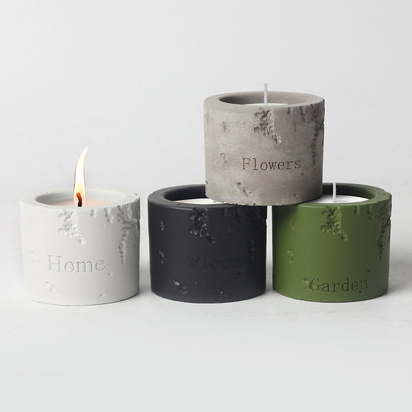 Engraved Rustic Textured Candles for Home Decor, Meditation, and Spiritual Ambiance