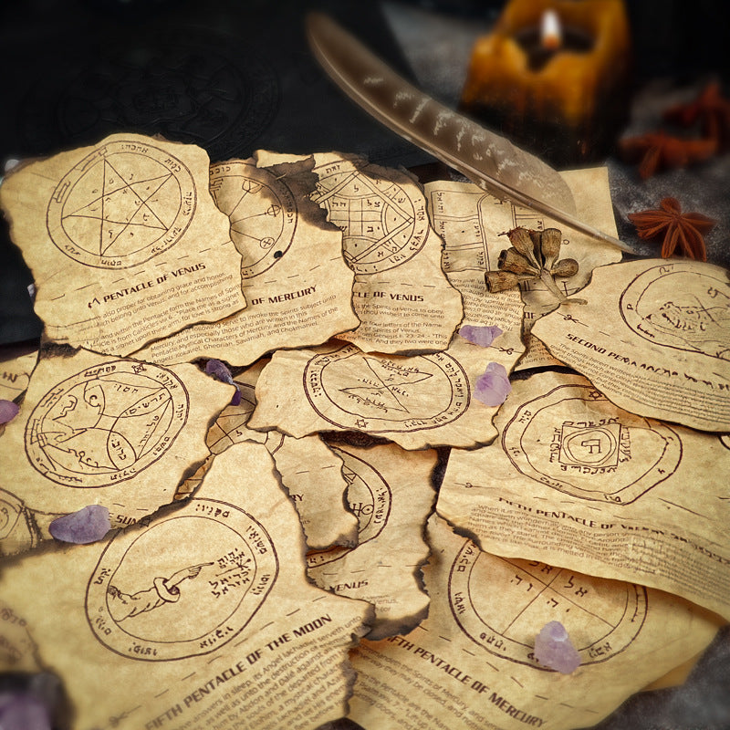 Ancient Seals of Solomon Set: Handcrafted Magical Talismans for Spiritual Protection, Wealth, and Healing Rituals