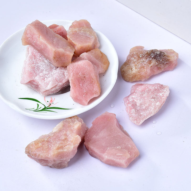 Raw Pink Healing Quartz Stones for Love and Compassion Energy - Perfect for Meditation, Crystal Healing, and Spiritual Growth