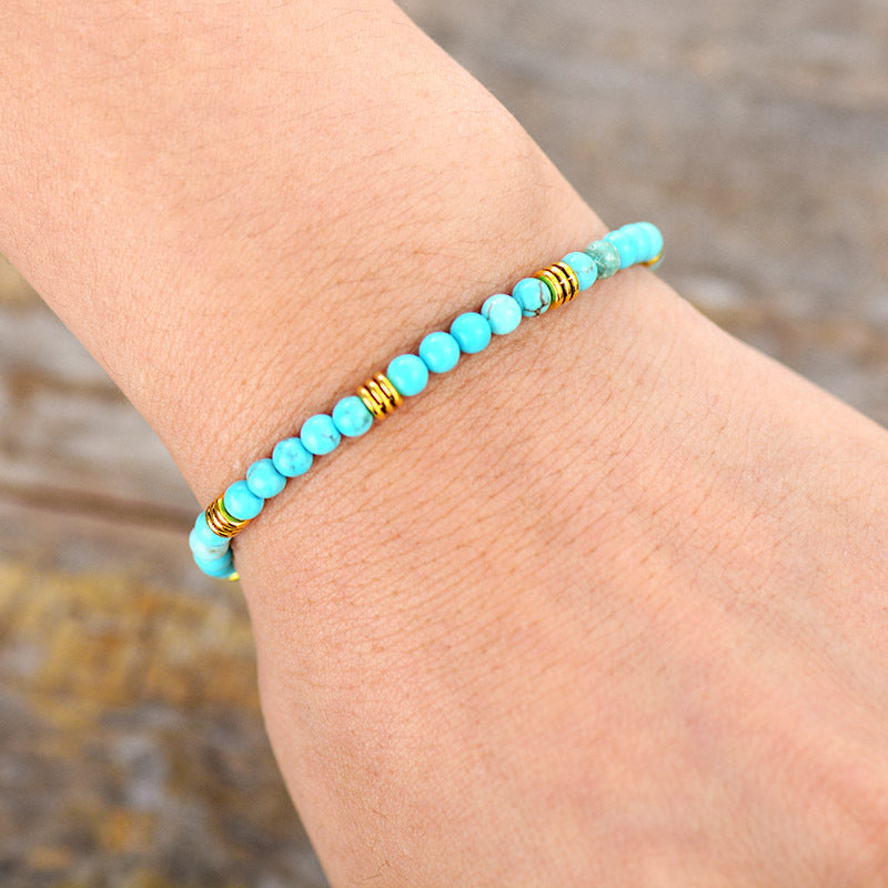 Tranquil Turquoise Healing Bracelet for Protection and Communication Enhancement