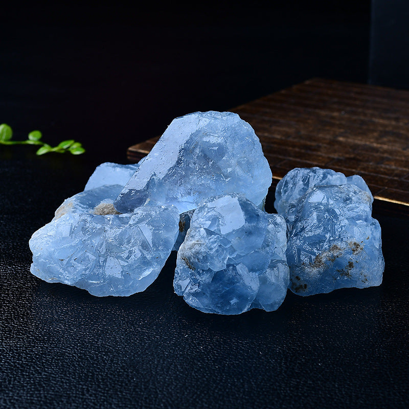 Raw Celestite Healing Stones for Calming Energy and Spiritual Connection