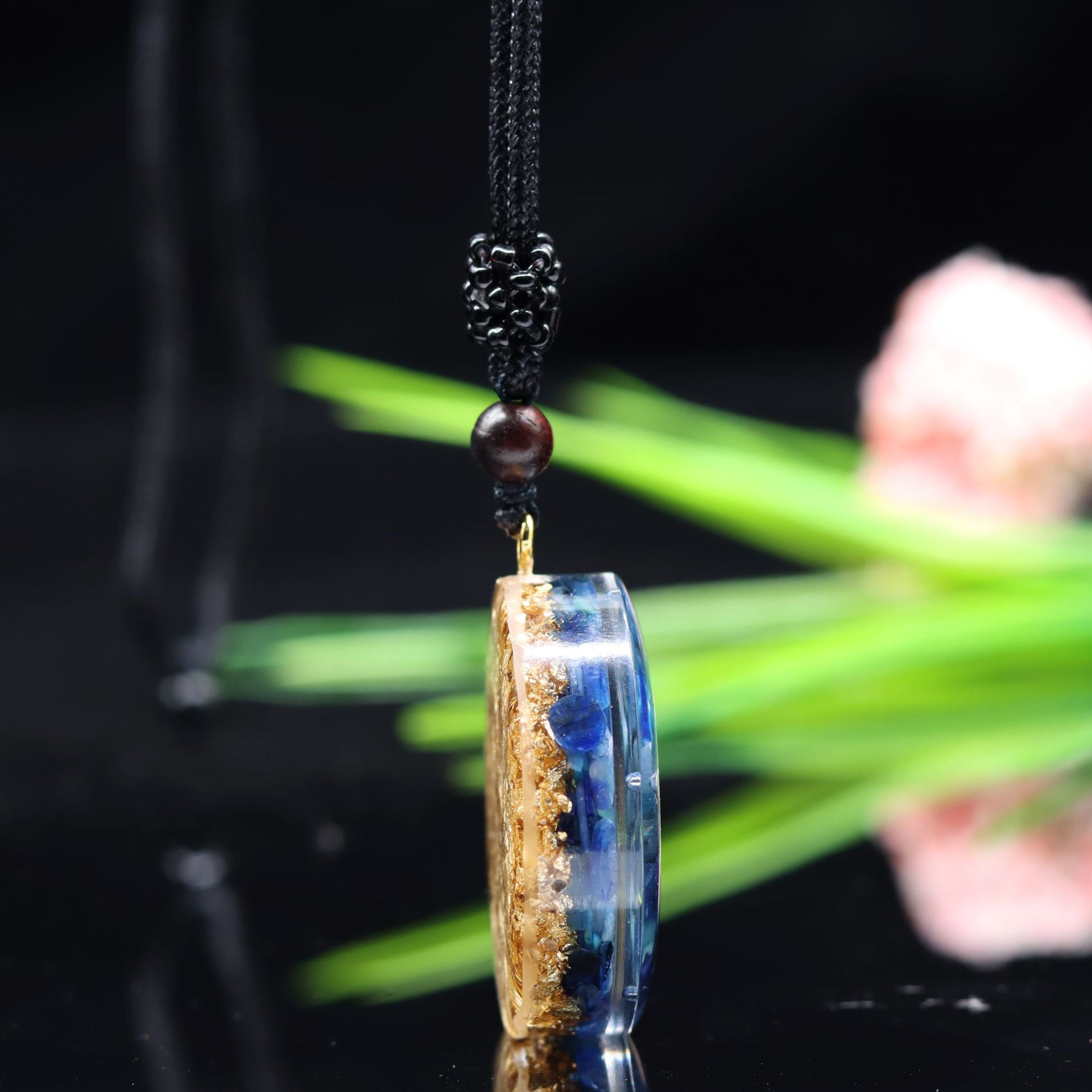 Pentacle Protection and Harmony Necklace – Blue Aventurine and Orgone Energy Pendant for Spiritual Growth and Chakra Balancing