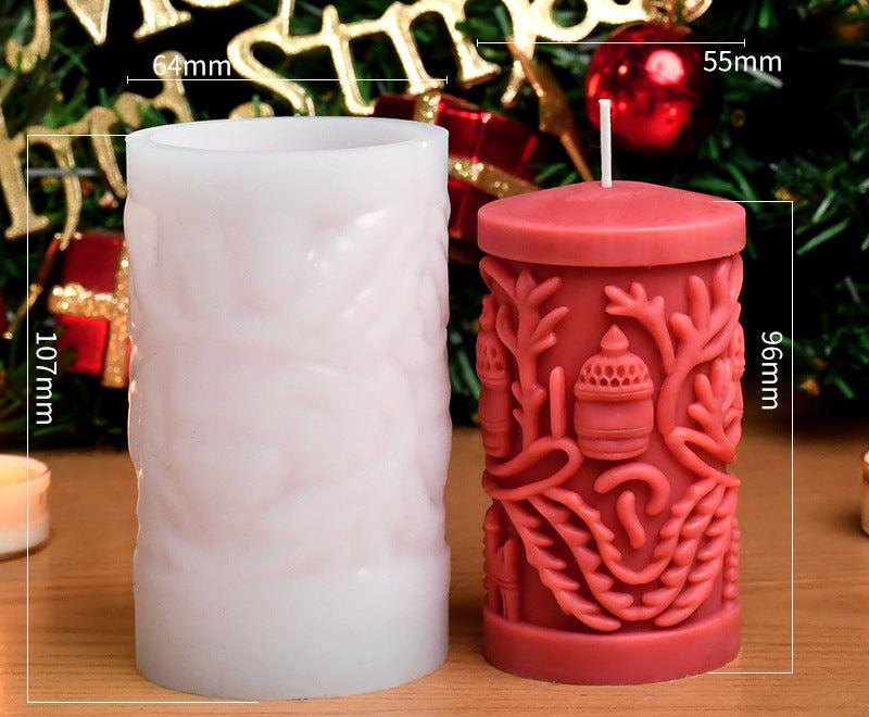 Artisan Sculpted Pillar Candles with Intricate Designs - Decorative Holiday Candles for Spiritual Ambiance and Home Décor