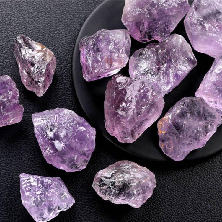 Natural Raw Amethyst Crystal Chunks for Spiritual Healing and Meditation - Premium Quality Rough Purple Gemstones