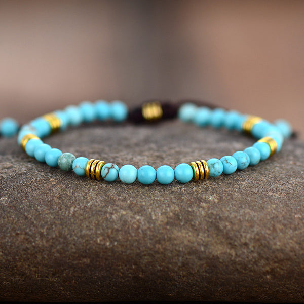 Tranquil Turquoise Healing Bracelet for Protection and Communication Enhancement