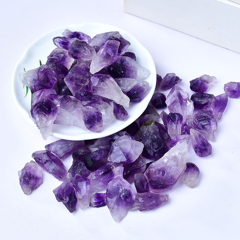 Raw Amethyst Crystal Points for Healing, Meditation, and Spiritual Energy Enhancement