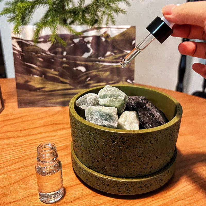 Stone Storage Bowl with Lid for Crystals, Essential Oils, and Spiritual Decor