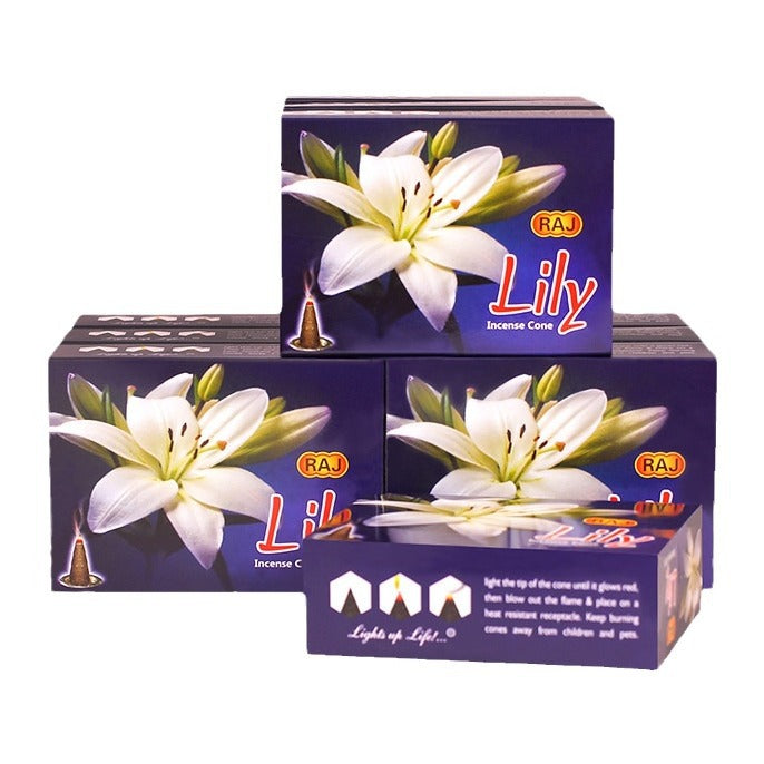 Lily Scented Incense Cones for Spiritual Cleansing and Meditation - Enhance Serenity and Relaxation