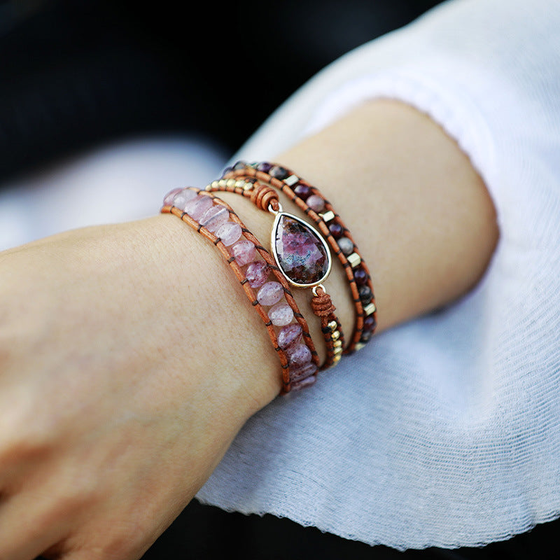 Ruby Aura Wrap Bracelet