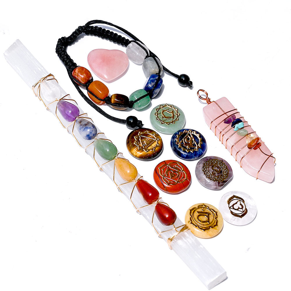 Chakra Crystal Healing Set – A Complete Collection of Energetic Stones for Spiritual Balance and Wellbeing