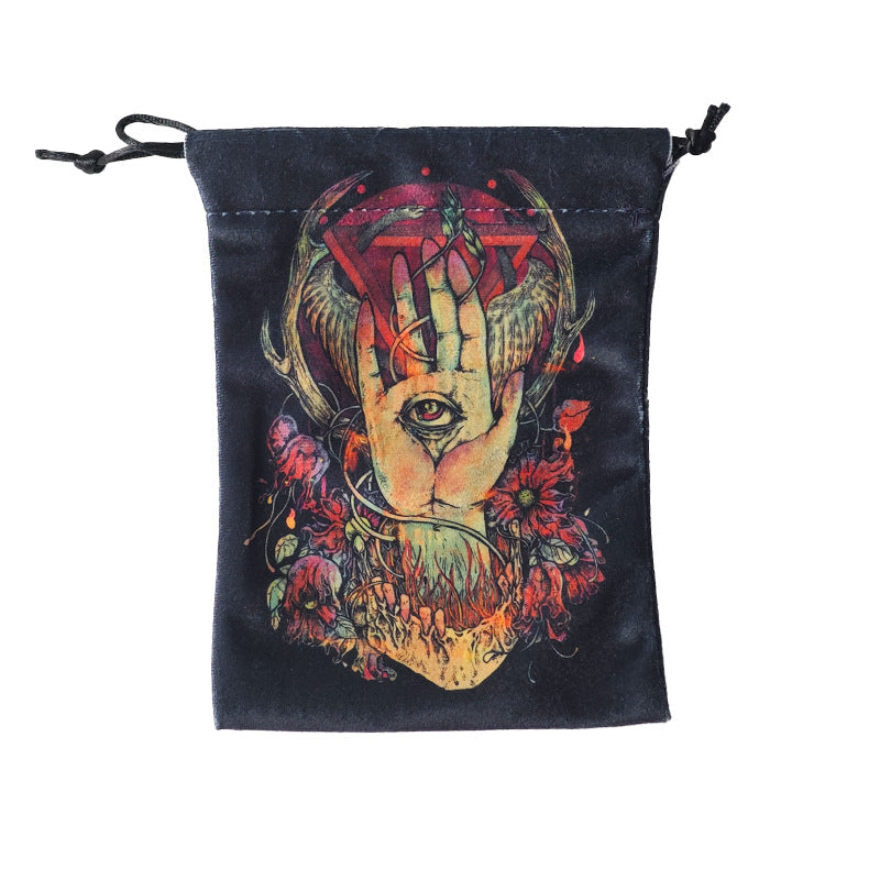 Vibrant Psychedelic Art Tarot and Crystal Drawstring Pouches for Spiritual Tools and Accessories – Unique and Eye-Catching Designs for Mystical Storage