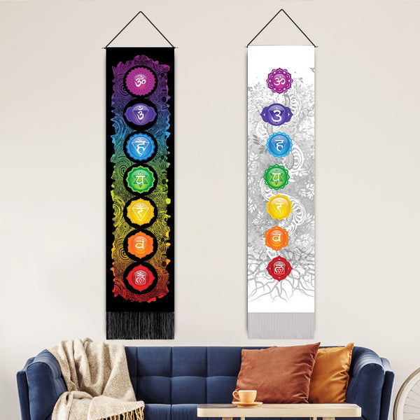 Chakra Healing Wall Tapestry for Spiritual Alignment and Meditation