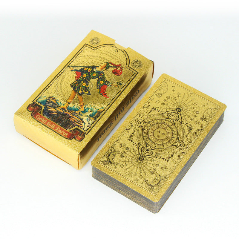 Classic Beginner Tarot Card Series with Gold Foil Design - Perfect for Spiritual Guidance and Intuitive Reading