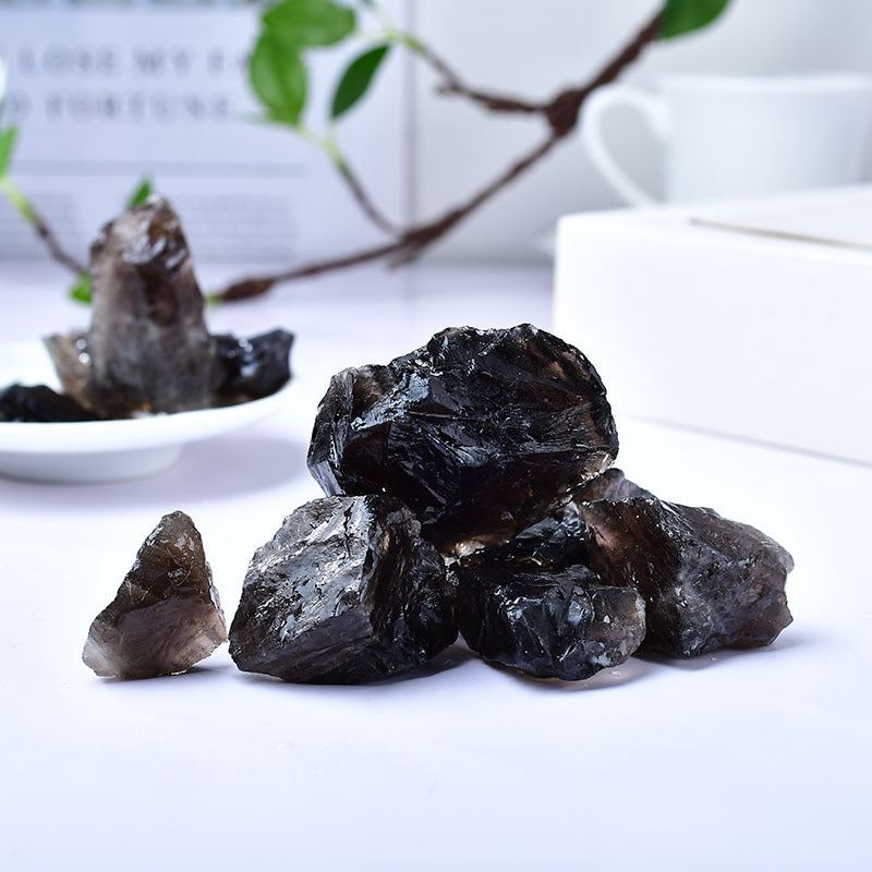 Raw Smoky Quartz Healing Crystals for Grounding and Protection - Spiritual Energy Stones