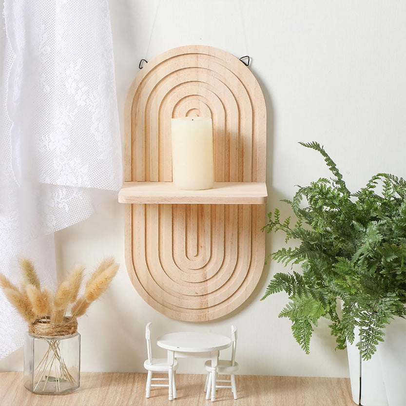 Zen Harmony Wall-Mounted Candle Shelf