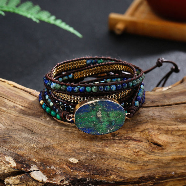 Earthly Harmony Gemstone Wrap Bracelet