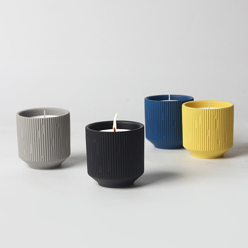 Modern Ceramic Jar Candles for Meditation, Relaxation, and Spiritual Ambiance