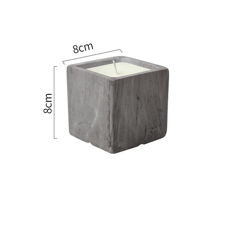 Square Marble-Effect Scented Candle Collection - Luxurious Aromatherapy Candles for Home Decor and Spiritual Relaxation