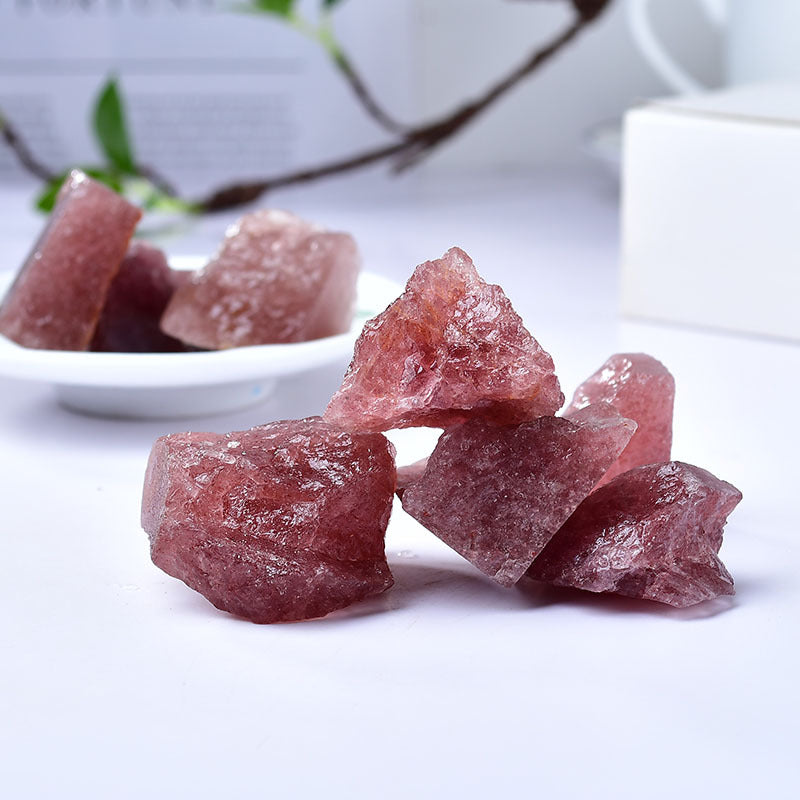 Raw Pink Healing Stones for Love and Emotional Healing - Natural Rough Crystals for Heart Chakra Balance and Self-Love