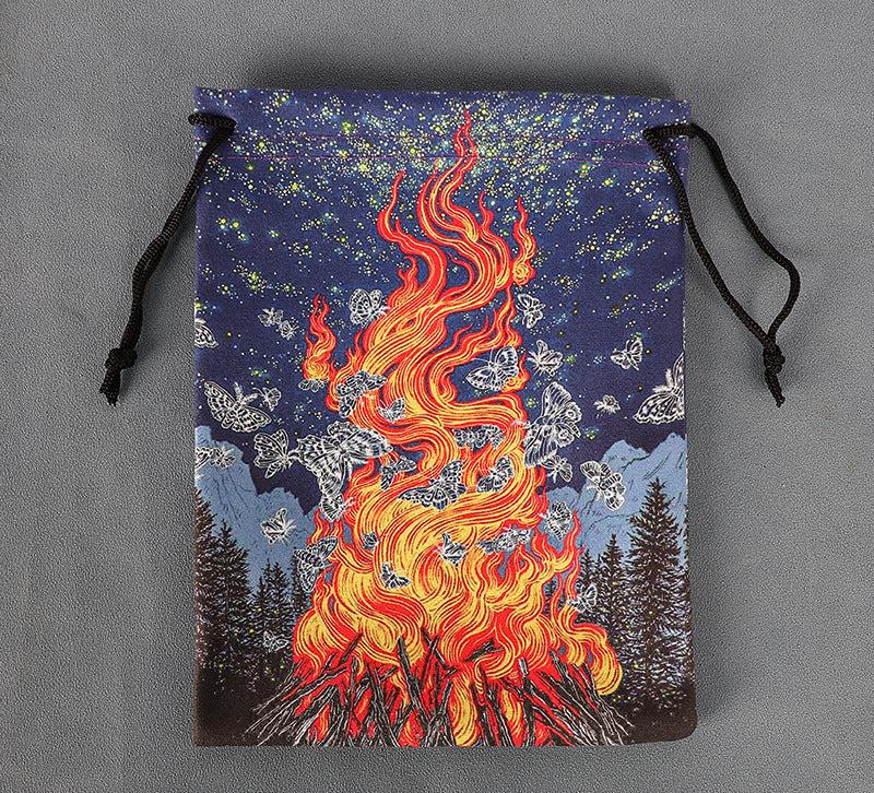 Exquisite Celestial-Themed Drawstring Pouches for Tarot Cards, Crystals, and Sacred Tools – Perfect for Spiritual Practitioners, Mystics, and Healers