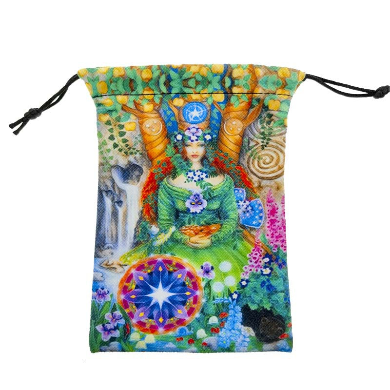 Vibrant Psychedelic Spiritual Pouches for Tarot Cards and Crystals - Sacred Art Designs for Enhanced Energy Storage