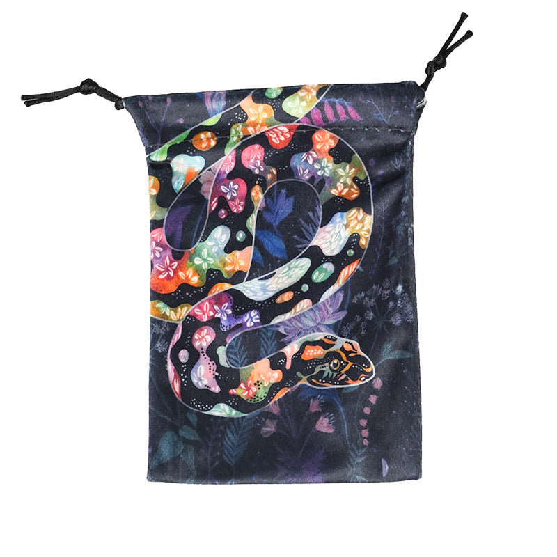 Vibrant Psychedelic Art Tarot and Crystal Drawstring Pouches for Spiritual Tools and Accessories – Unique and Eye-Catching Designs for Mystical Storage