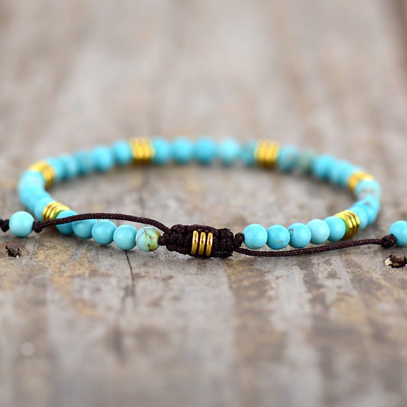 Tranquil Turquoise Healing Bracelet for Protection and Communication Enhancement