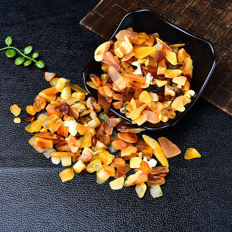 Golden Yellow Agate Tumbled Stones for Spiritual Healing and Energy Balancing