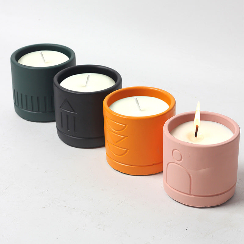 Geometric Patterned Candles for Spiritual Decor, Meditation, and Home Ambiance