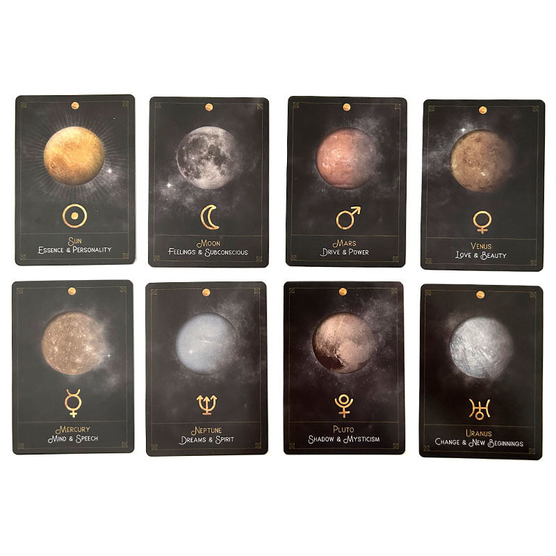 Astro-Cards Zodiac Oracle Deck with Guidebook for Astrological Readings and Spiritual Guidance