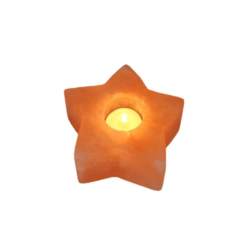 Himalayan Salt Crystal Candle Holders – Natural Ionizing Tealight Holders for Purification, Relaxation, and Spiritual Healing