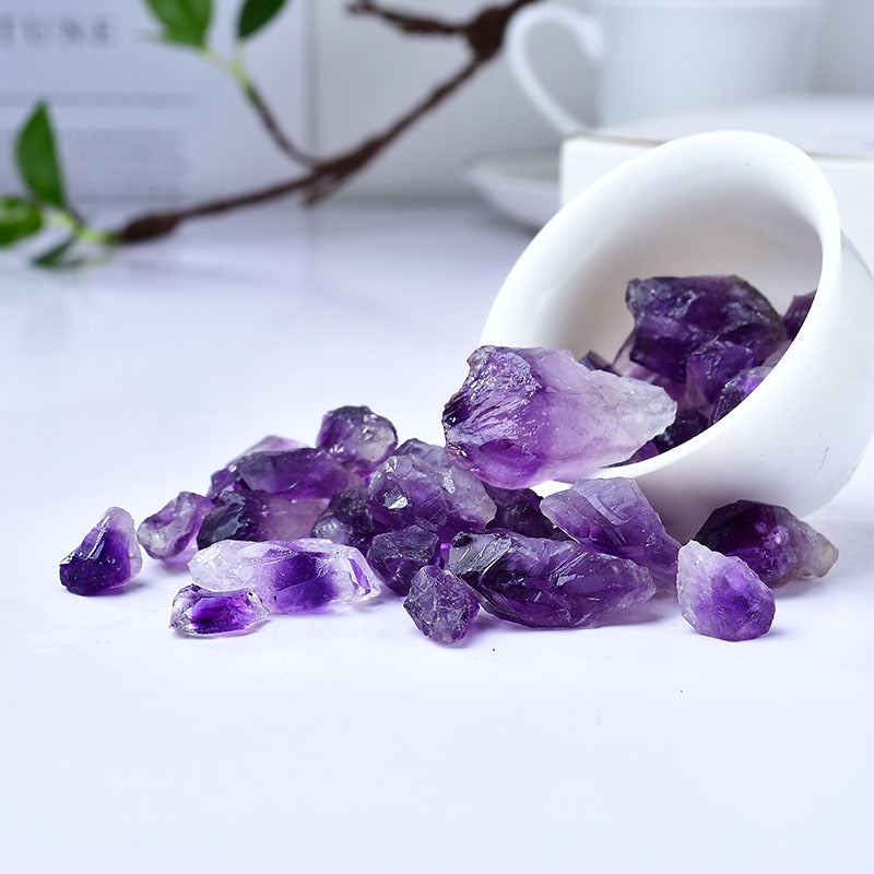 Raw Amethyst Crystal Points for Healing, Meditation, and Spiritual Energy Enhancement