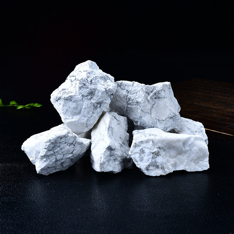 Natural Raw White Howlite Healing Stones - Large Chunks for Meditation, Crystal Grids, and Spiritual Home Décor