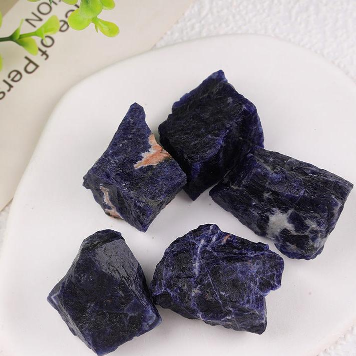 Raw Sodalite Crystal Chunks for Spiritual Healing and Meditation