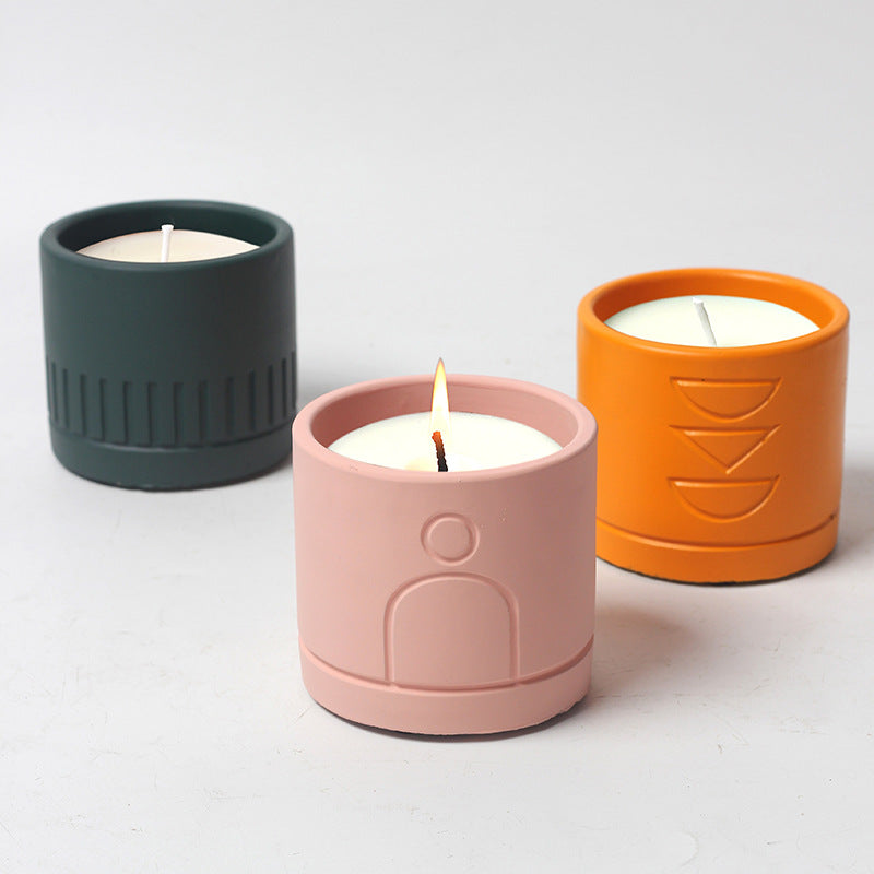 Geometric Patterned Candles for Spiritual Decor, Meditation, and Home Ambiance