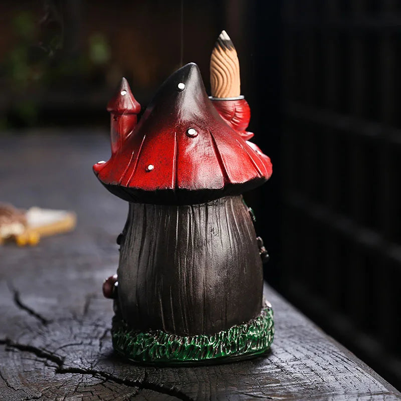 Mushroom House Resin Handicraft