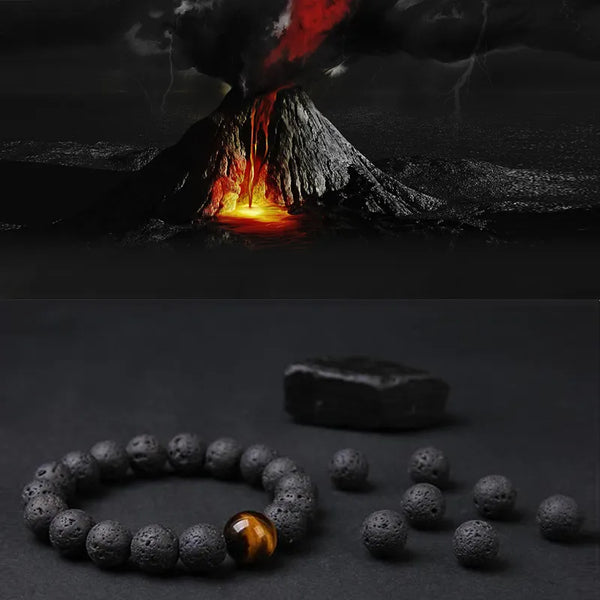 Retro Volcano Stone Bracelet