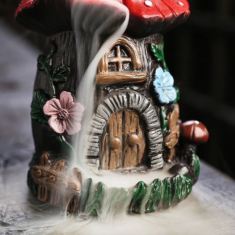 Mushroom House Resin Handicraft