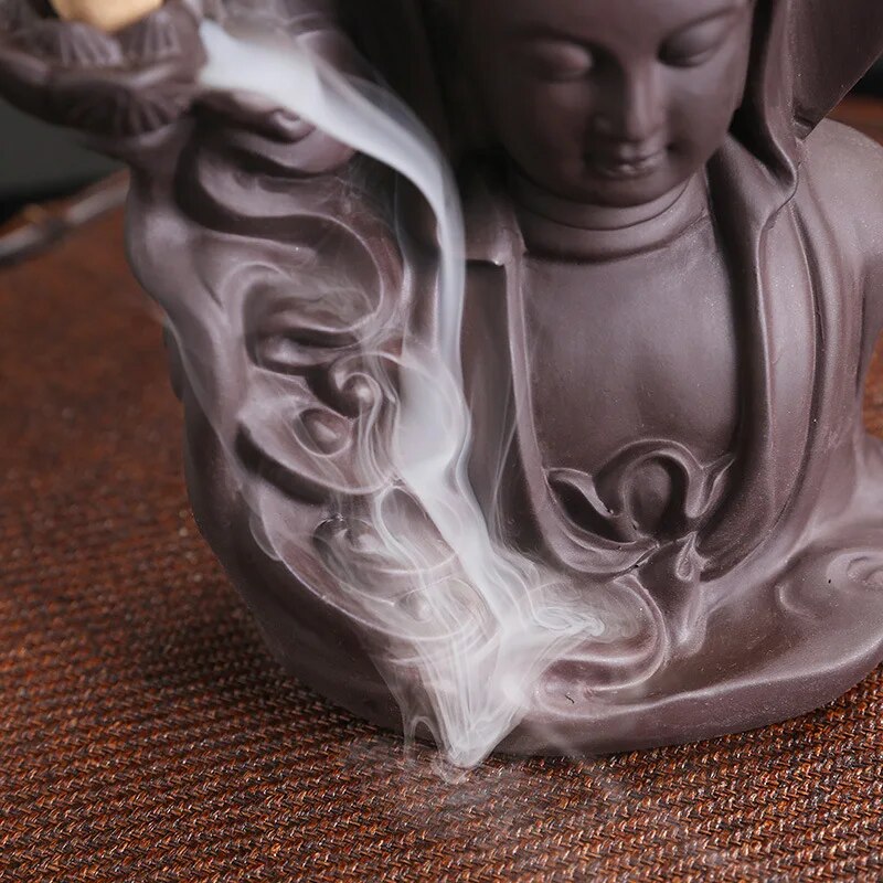 Buddha clay burner