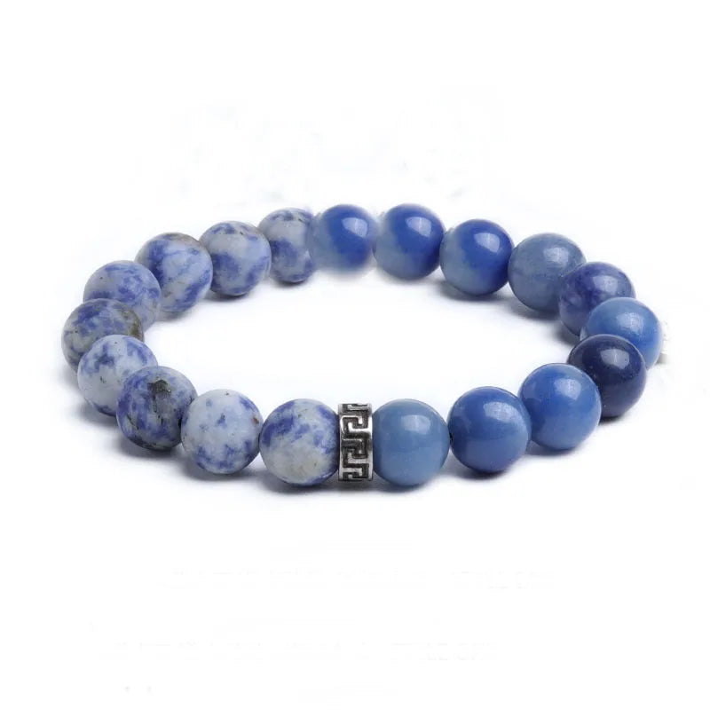 Blue Dongling Stone Beads Bracelet