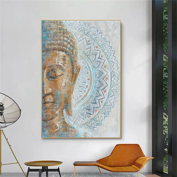 Buddha portrait canvas art