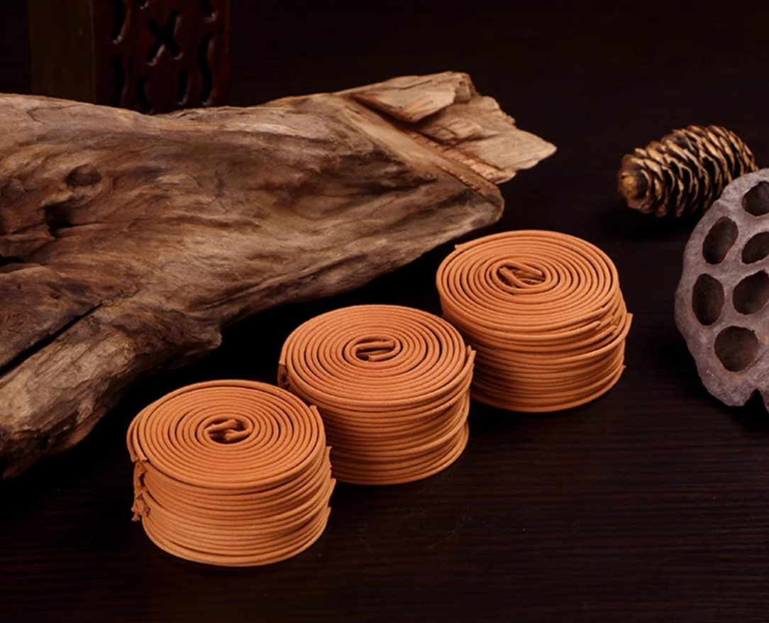 Premium Natural Incense Coils with Artisan Ceramic Burner for Spiritual Healing and Aromatherapy