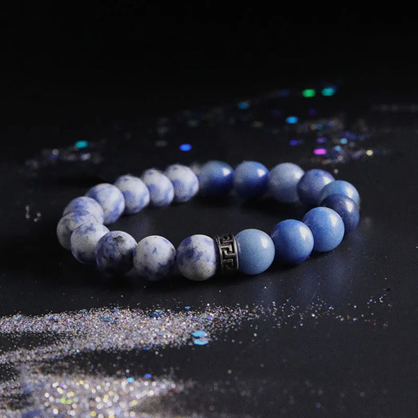 Blue Dongling Stone Beads Bracelet